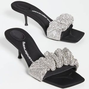 Alexander Wang Size 36 Jessie Crystal Scrunshie Sandal